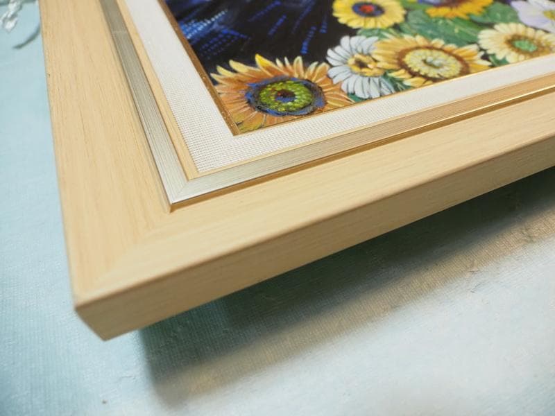 絵画　 油彩　片岡球子「富士山」サイン　M10サイズ　額装済み 肉筆手描き