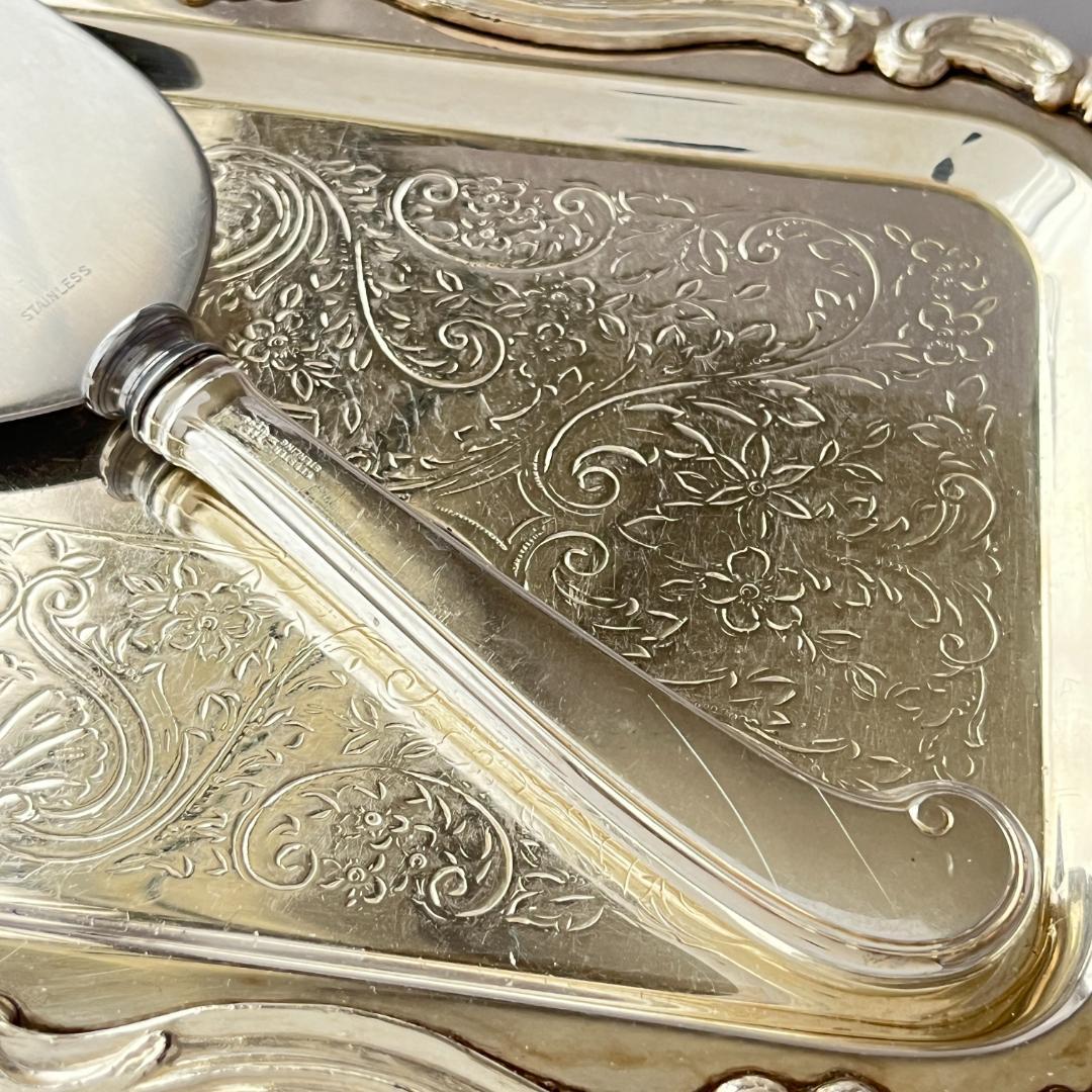 【Webster】 パイサーバー/ケーキサーバー【純銀ハンドル】 24cm