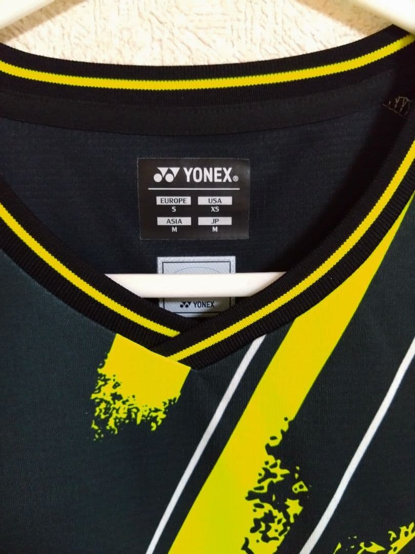 YONEXヨネックス ブラックイエローゲームウェア