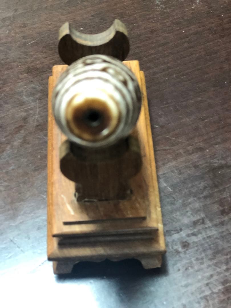 kiza、台湾天珠‼️西蔵老礦玉髄骨董龍紋三十六眼天珠（台座付き）