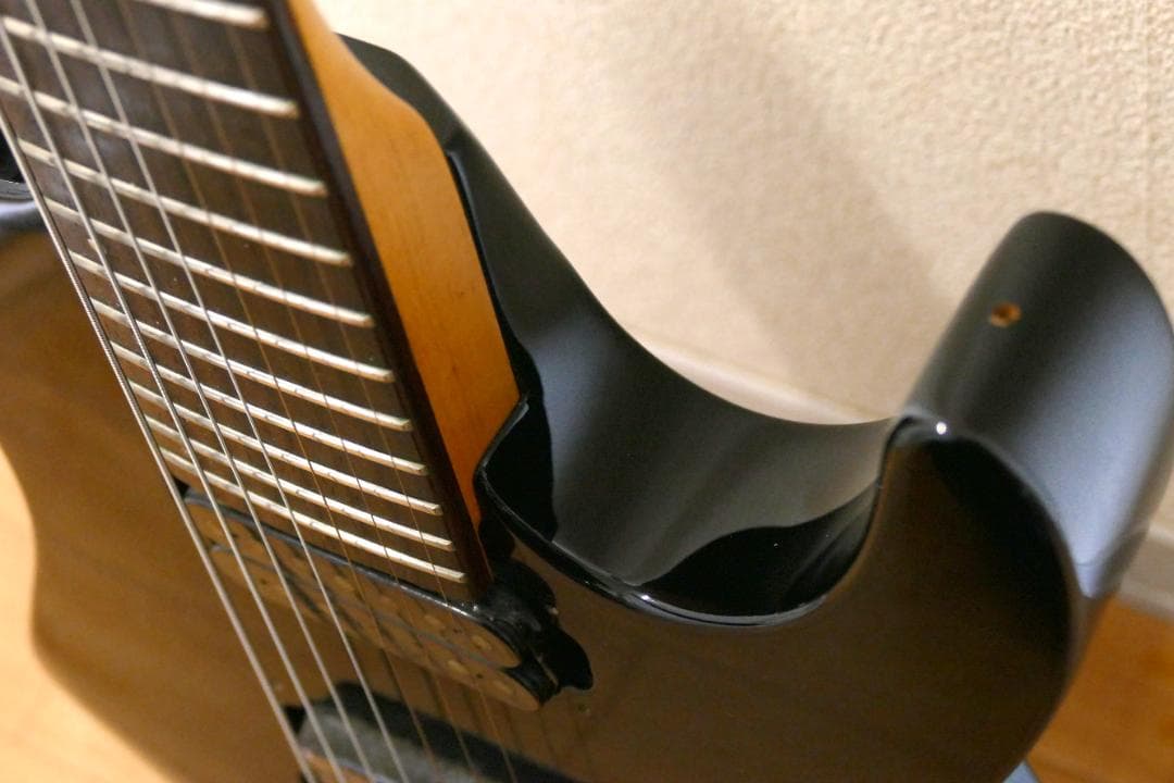 グラスルーツ製 7弦エレキギター リバースヘッド　ダンカン搭載【ジャンク品】