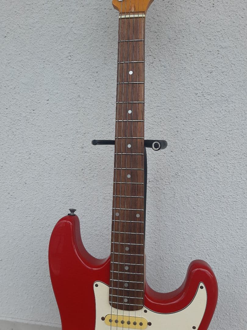 最終値下げ加熱処理ＡＩＹSAMICK ネックストラトタイプエレキギターSSS赤