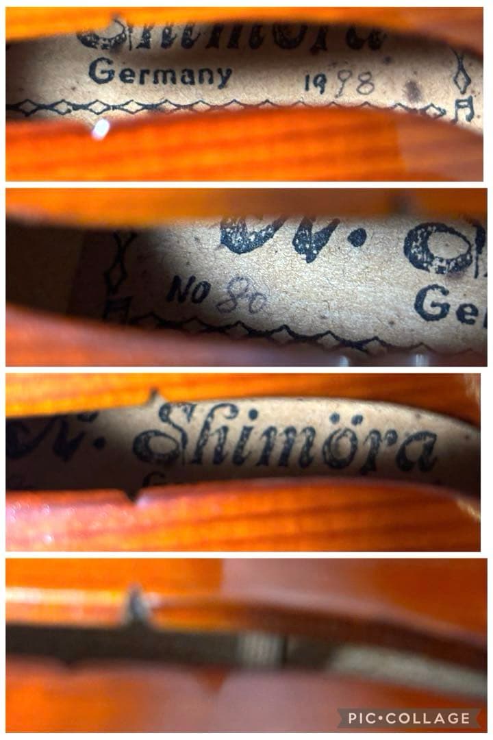 【美品】K.シモーラ　バイオリン　No.80 4/4