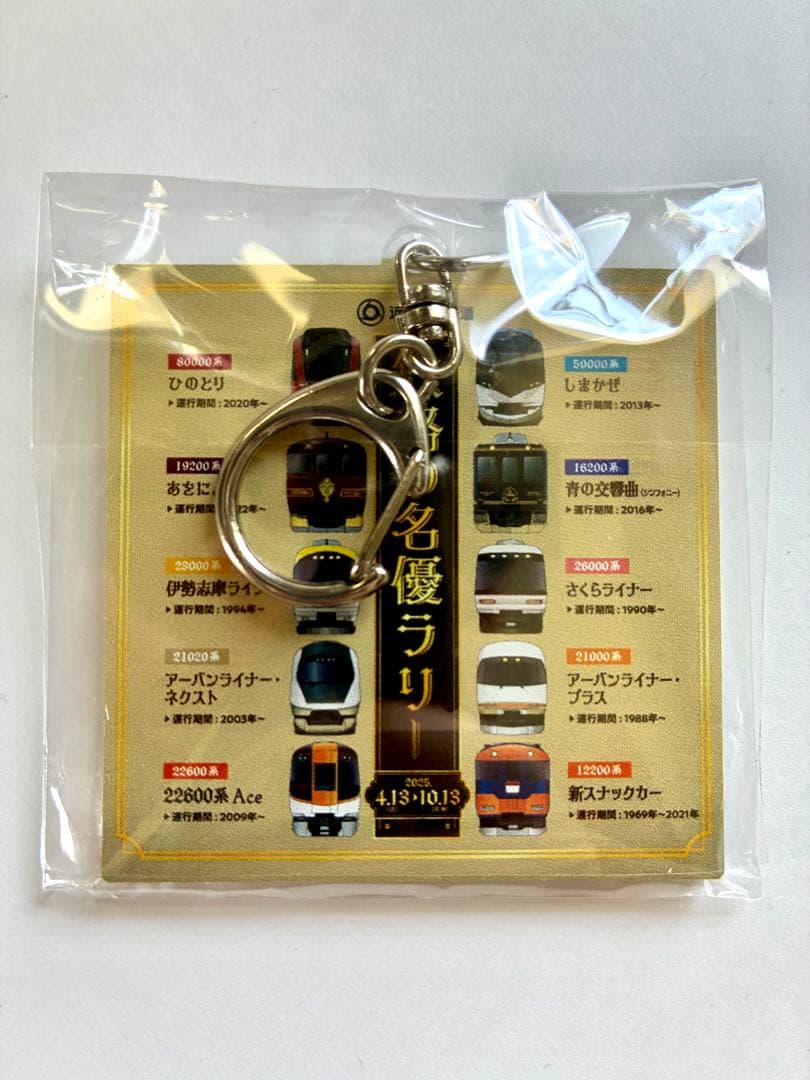 鉄路の名優ラリー、ポストカード、キーホルダー　近鉄