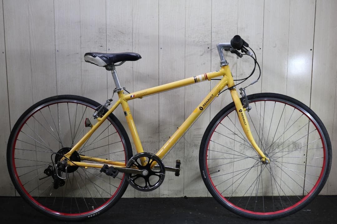 ルノー（RENAULT）700C シマノ6速 アルミ 440mm YELLOW