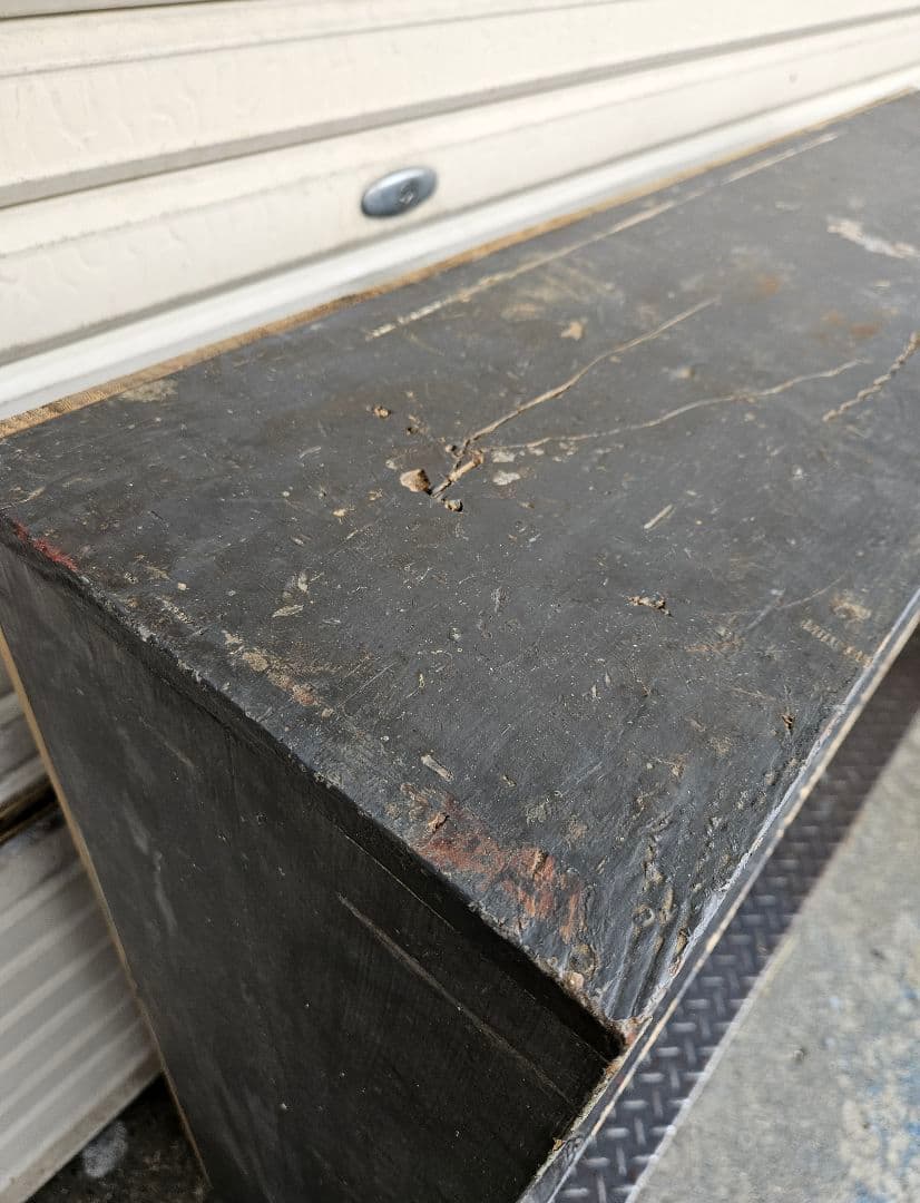 アンティーク 古い木の飾り棚 シャビー ペイント シューズケース オープンラック