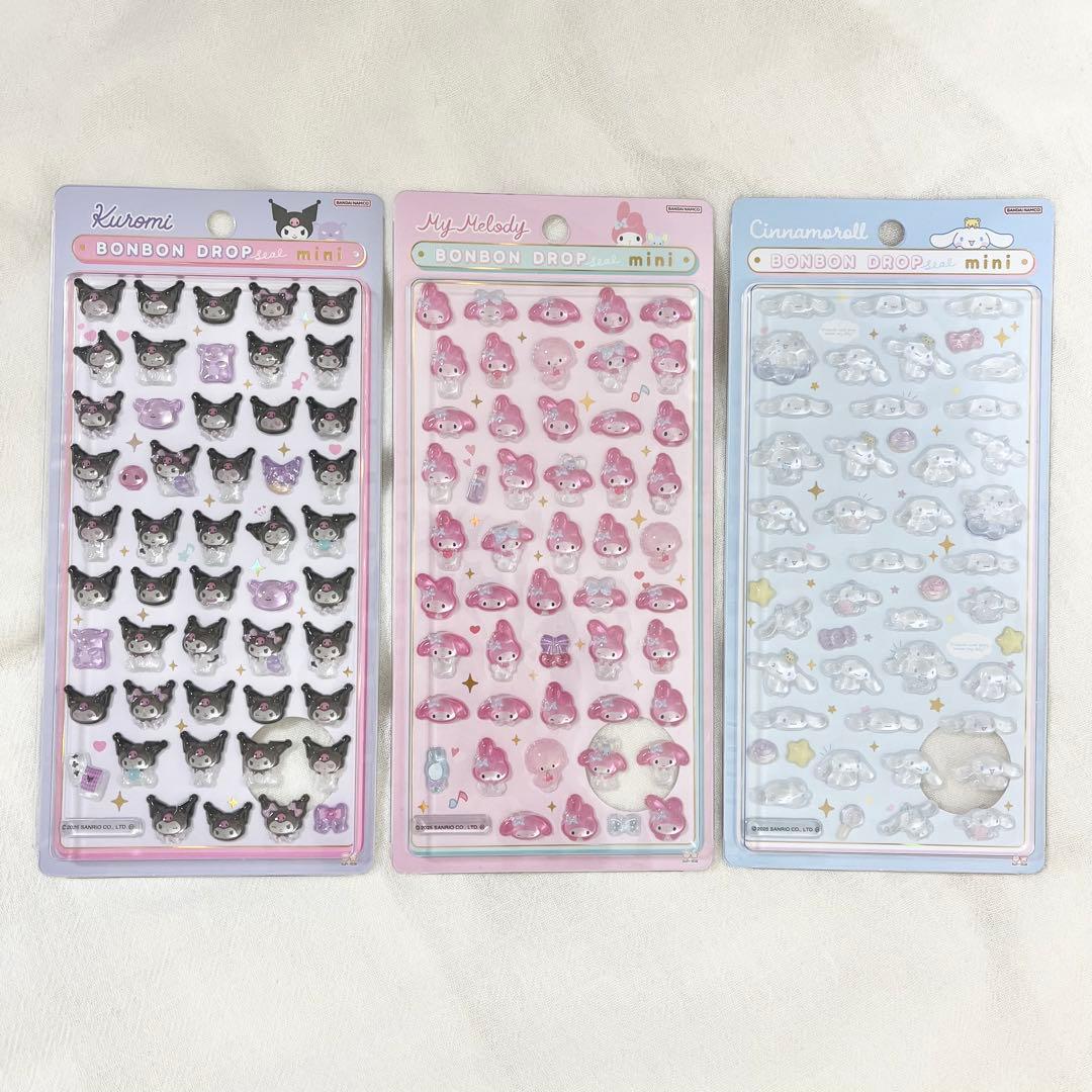 【新品】サンリオ　ボンボンドロップシール mini 正規品　クロミ　マイメロ