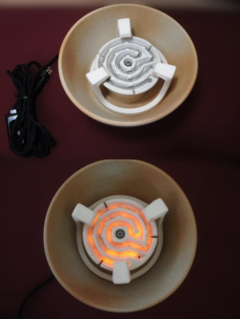 専用☆瓶掛け 塩吹 手あぶり卓上火鉢 電熱器 送料込み