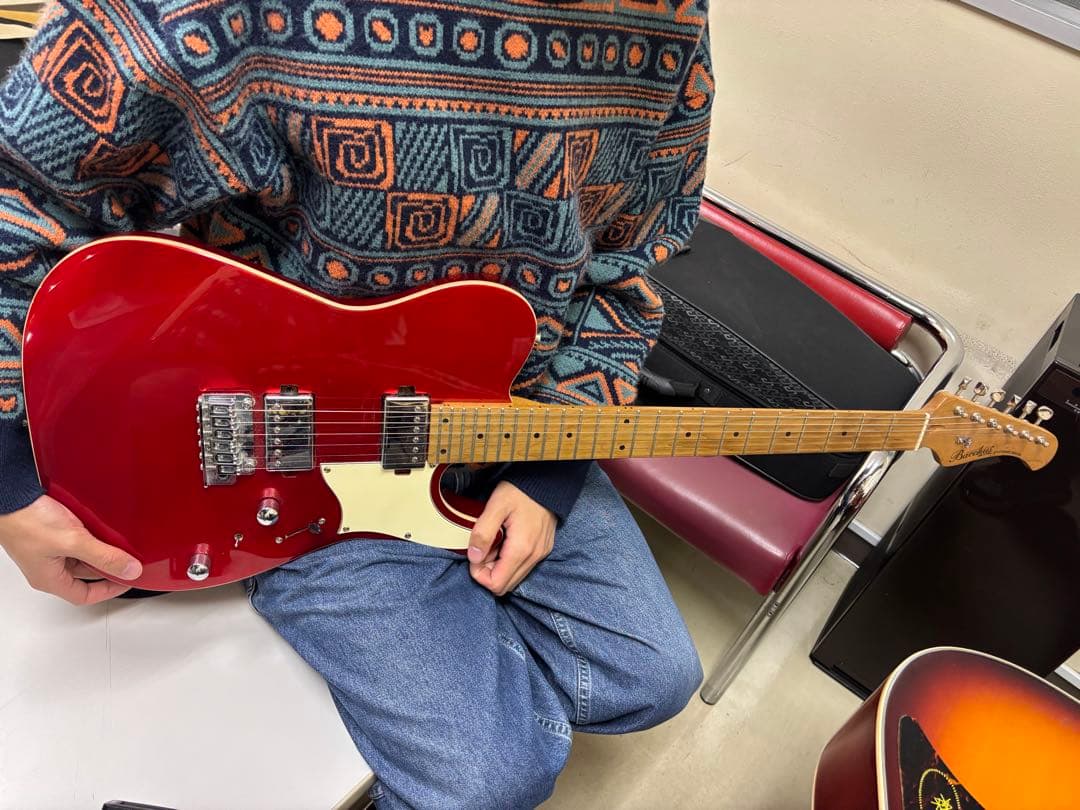 レッド テレキャスタータイプ エレキギター