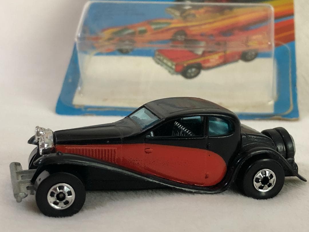 当時物・激レア】ホットウィール '37 Bugatti 輸出用台紙（豪州流通品）