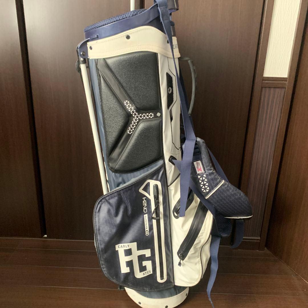 PEARLY GATES キャディバッグ ネイビー/ホワイト