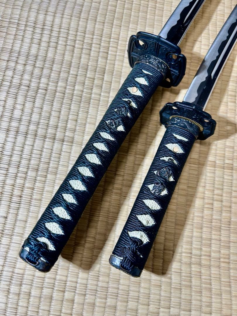 模造刀 太刀 脇差し 2本セット！　※刀身に樋あり（バラ売り不可）