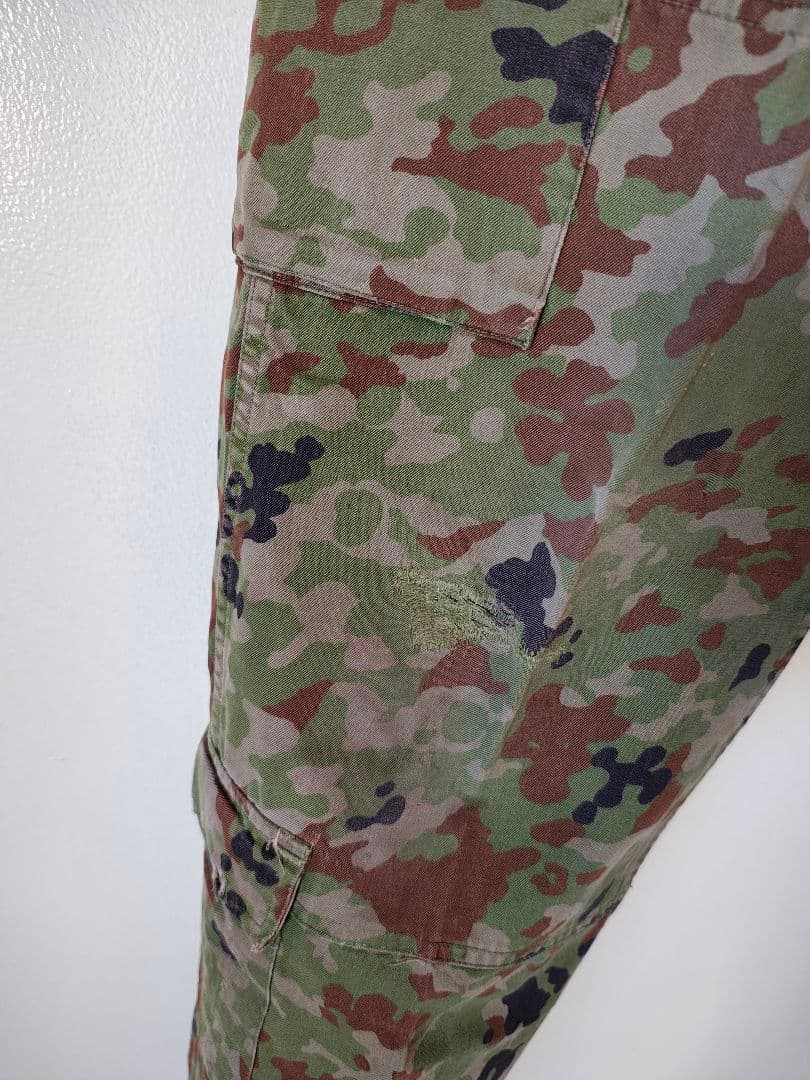 ハンドメイド 陸自迷彩コンバットシャツ 上下セット Mサイズ相当