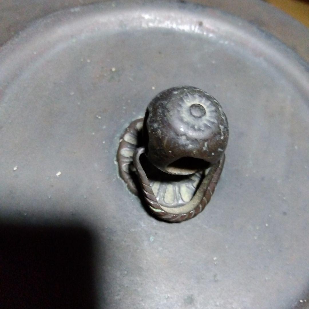 唐金　茶釜　囲炉裏湯沸かし