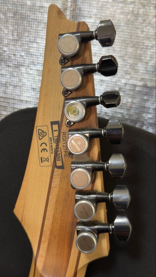 Ibanez RGIT27FE 7弦 エレキギター 折れ修正歴、キルスイッチ改造