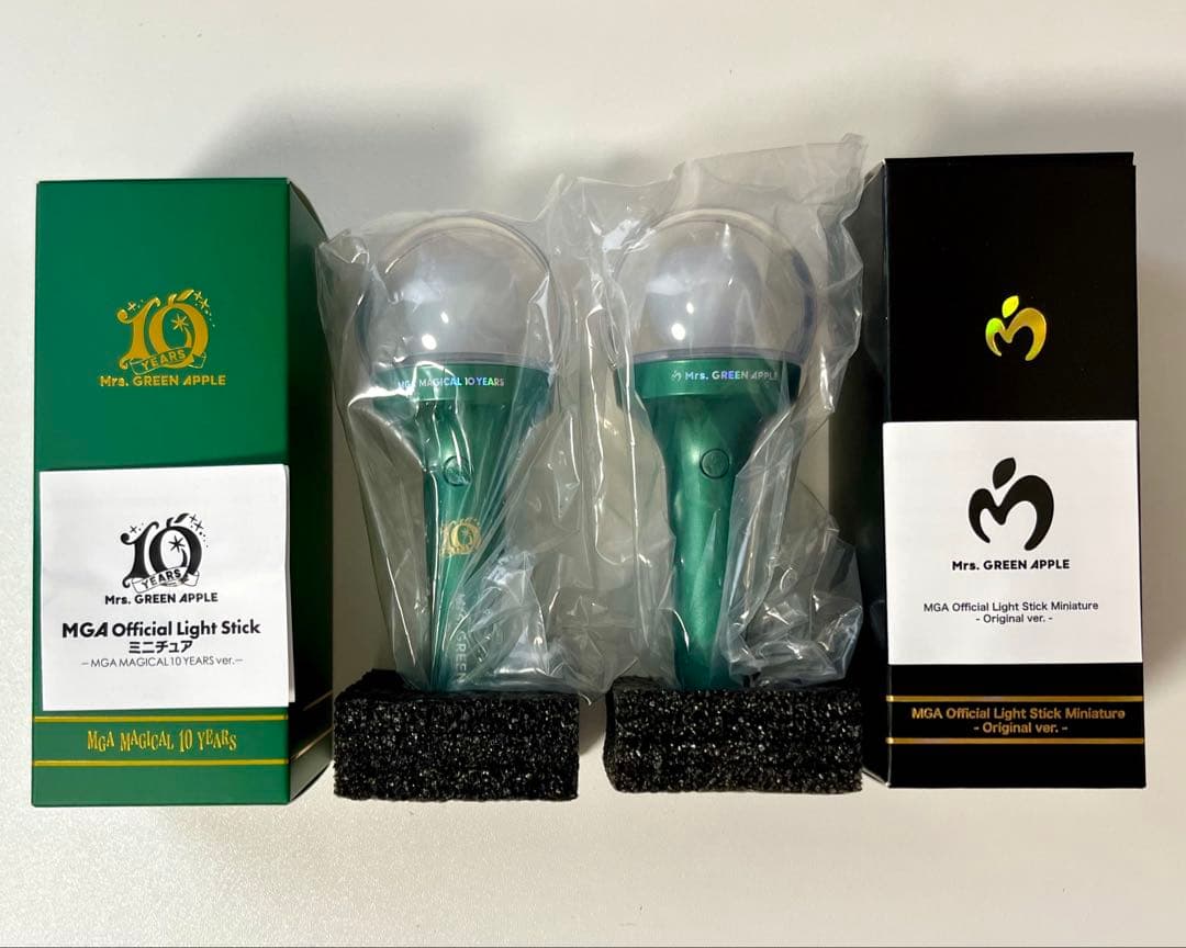 ミセスグリーンアップル　ミニチュア　ペンライト　2本セット