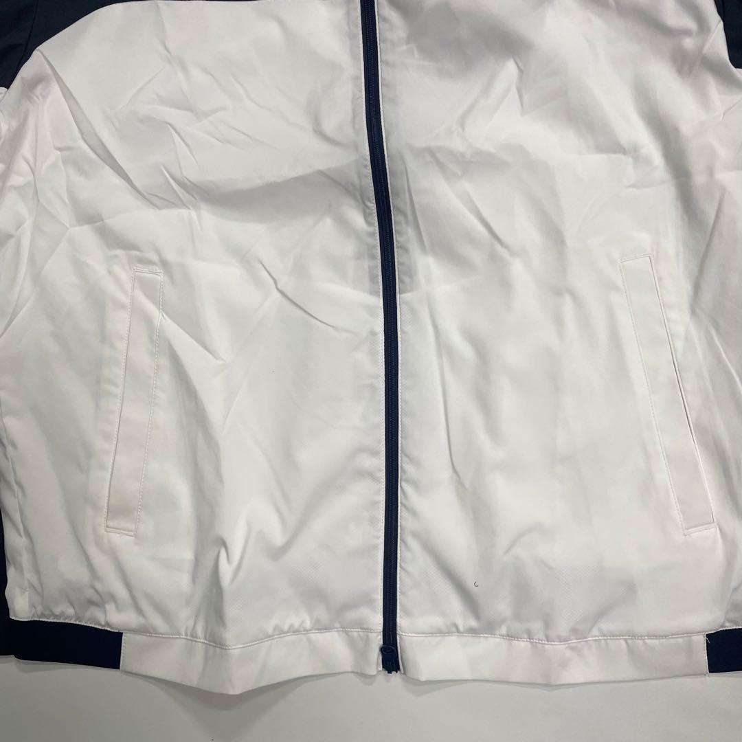 FIDRA ゴルフウェア ストレッチ ブロッキングジャケット XXL 白×紺