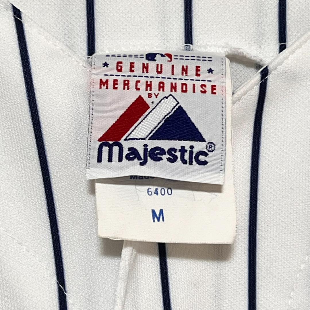55番 USA製 MLB Majestic ヤンキース ベースボールシャツ 松井