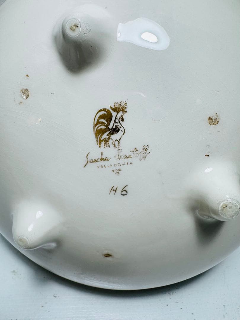 サッシャブラストフ　プードル　陶器　ミッドセンチュリー　ビンテージ　50s