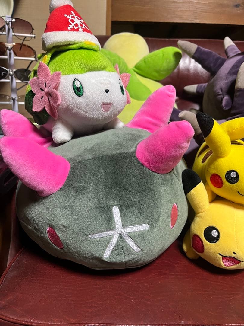 ポケモンセンター　ぬいぐるみ　バチンウニ　シェイミ　ミニーヴ　ハガネール　ミツハ