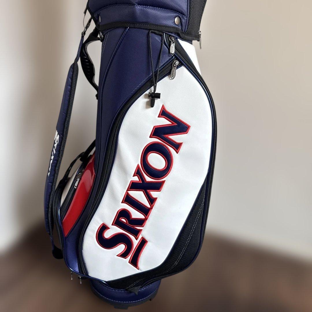 フード付きSRIXON キャディバック 9.0型 トリコロール3.1kg 新品