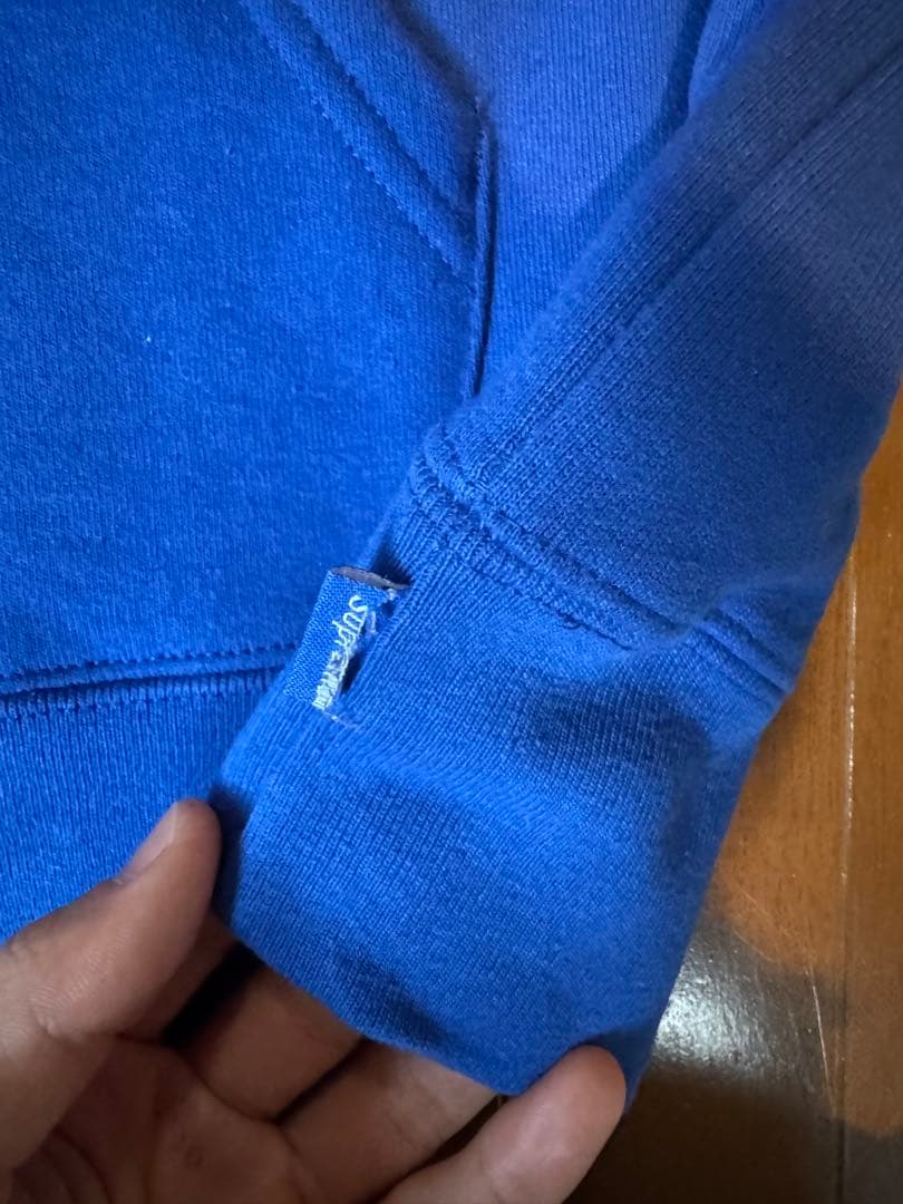supreme シュプリーム未使用品 ツノSロゴパーカー 希少XL ブルー