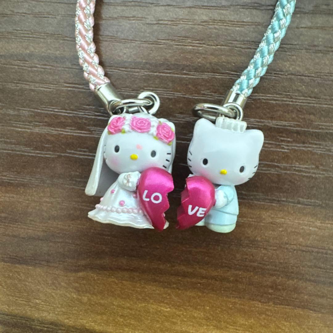 キティ 根付け ストラップ 2点セット 信州限定 軽井沢ウェディング