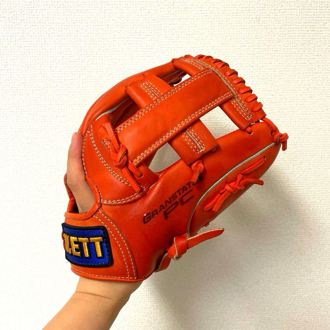 140 ZETT グランステイタス 極美品 即戦力 軟式少年 内野手用グローブ
