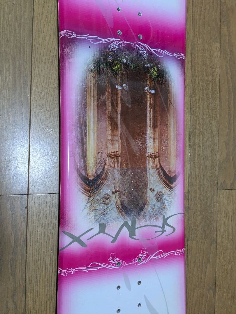 SIONYX スノーボード ホワイト/ピンク　子供、女性用135㌢