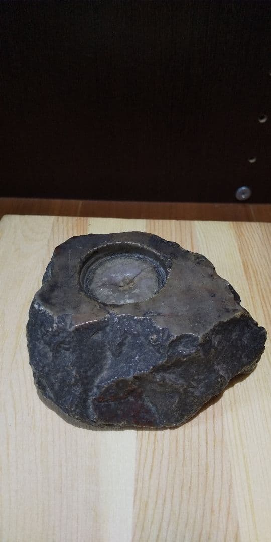 大正天皇即位記念(1915年) 砲弾型文鎮と石の台座のセット