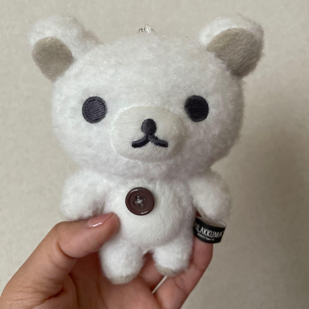 リラックマ モノクロリラックマ ボールチェーンつかぬいぐるみ コリラックマ