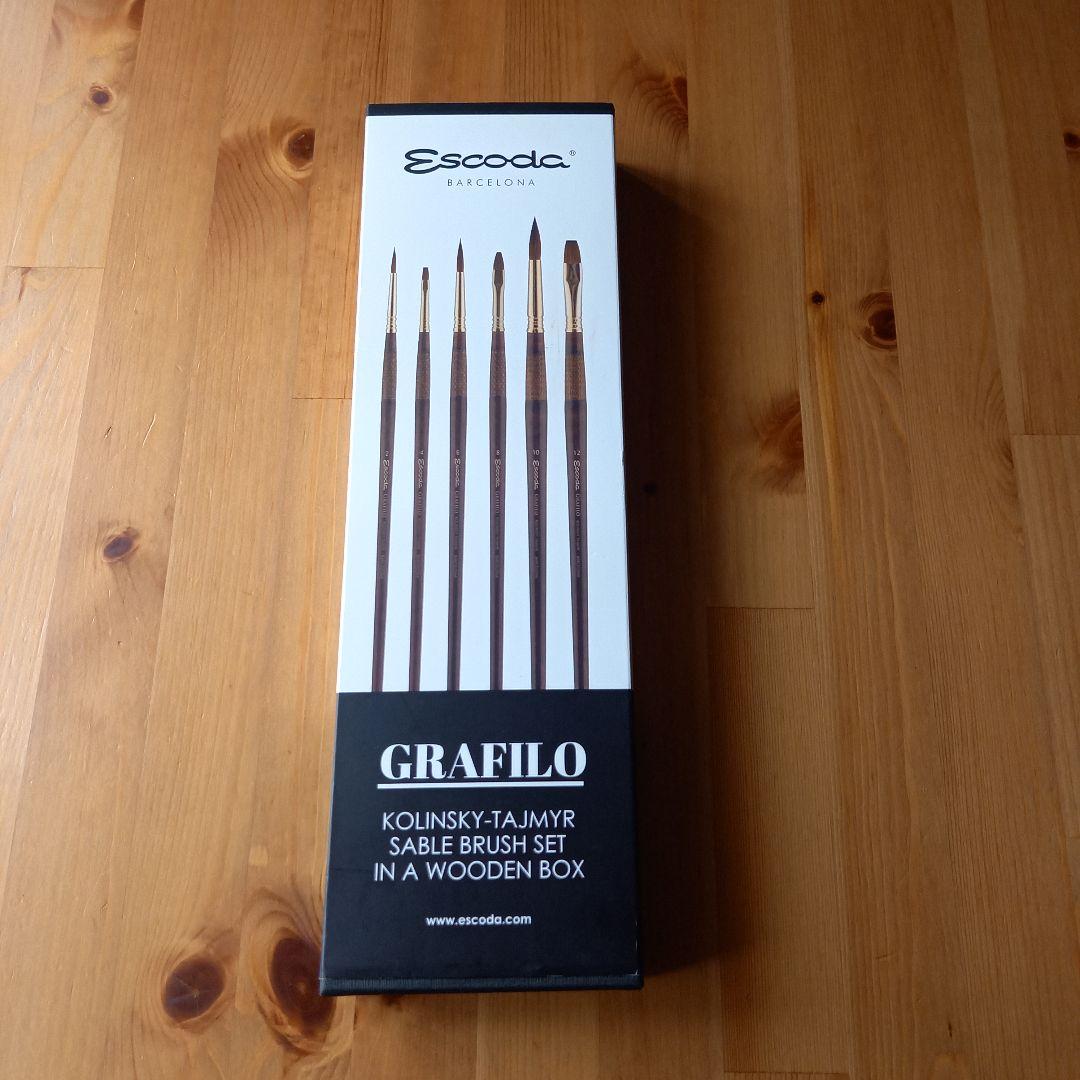 Escoda エスコダ　コリンスキー タイミーセーブル　油彩筆セット