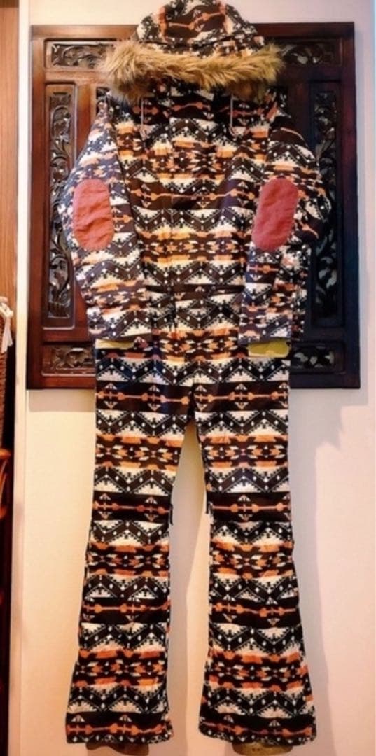 バートン エスニック ジャンプスーツ スキーウェア スノーウェア オルテガ柄