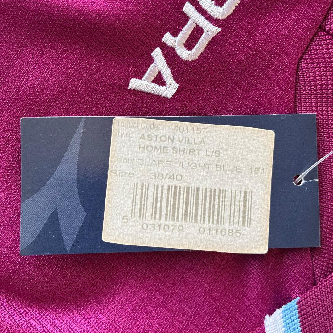 00-01(H) アストン・ヴィラFC ユニフォーム　長袖　デッドストック