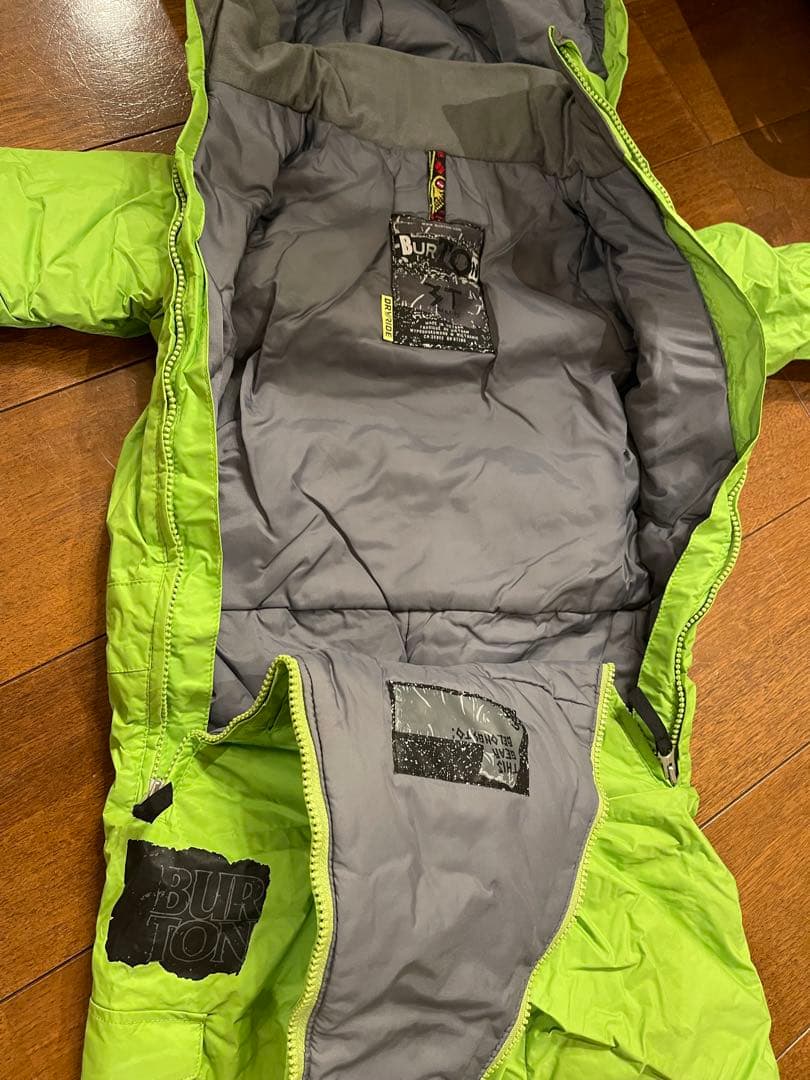 BURTON ベビー用スノーボードウェア ライムグリーン