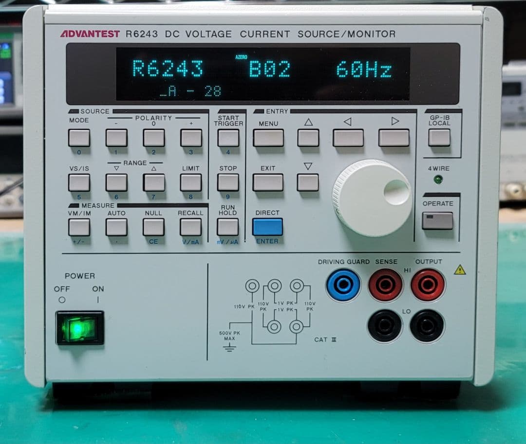 その他 ADVANTEST 6243 DC VOLTAGE/CURRENT SOURCE