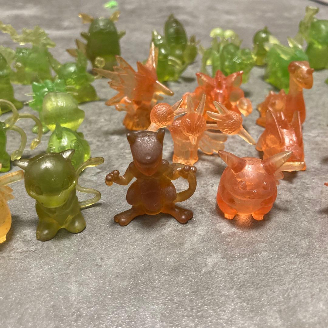 ポケモン 初期 レトロ フィギュア 鉛筆 キャップ クリアカラー アニメ ポケカ