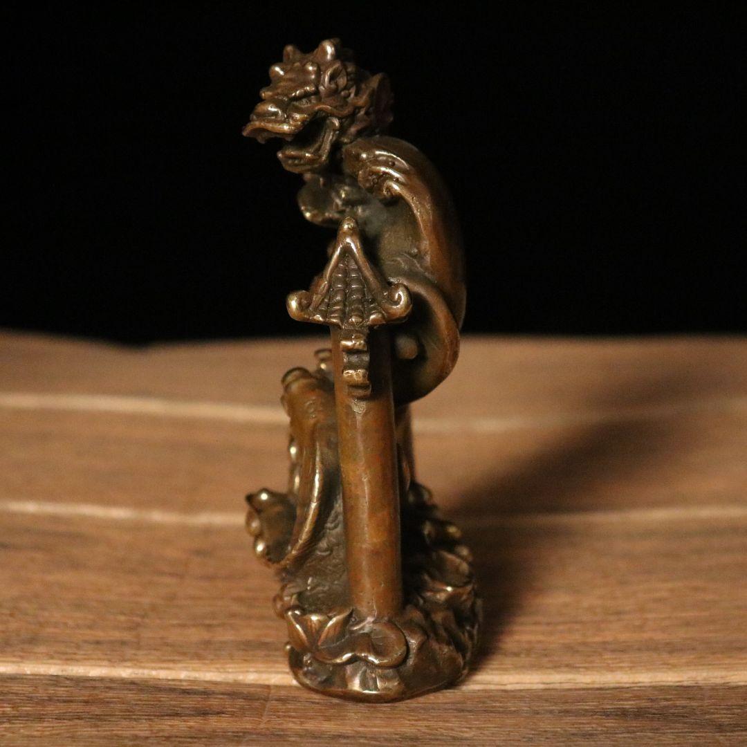 銅器 鯉躍龍門 客間 茶台 机 事務室 風水開運 装飾品 工芸品 置物