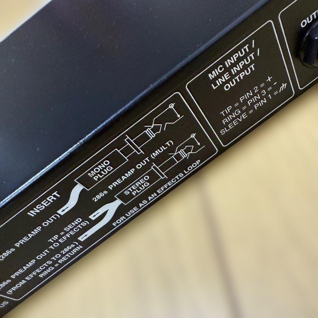 【定番】dbx 286s マイクプリアンプ チャンネルストリップ コンプレッサー