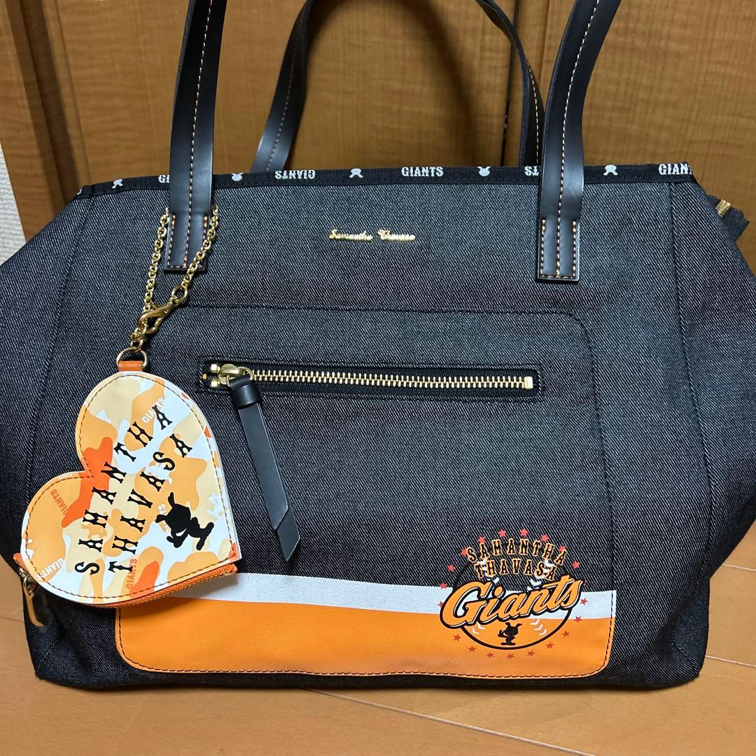 サマンサタバサ　デニムトートバッグ【読売ジャイアンツコラボ】