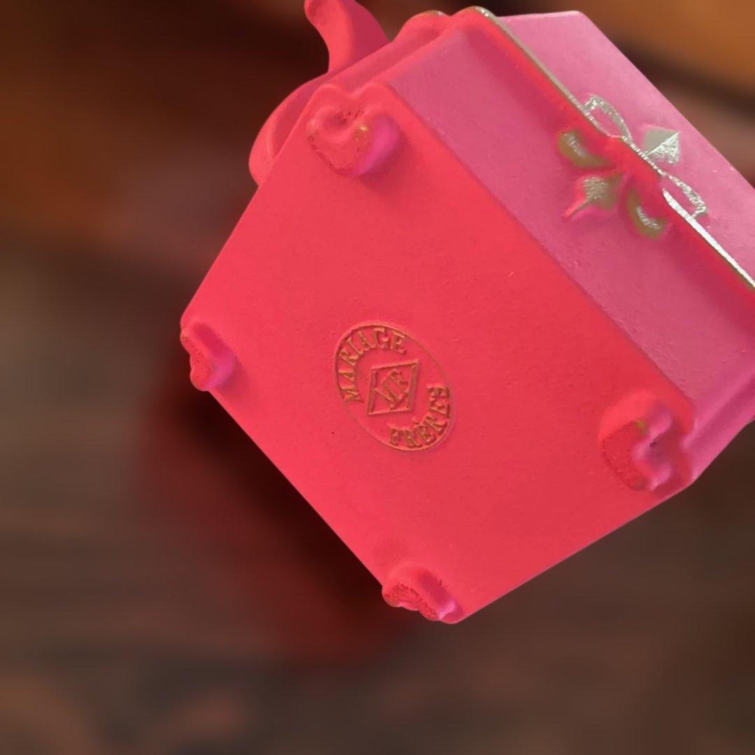 《MARIAGE FRERES 》鋳鉄製ティーポット/フィスドフランス　ローズ