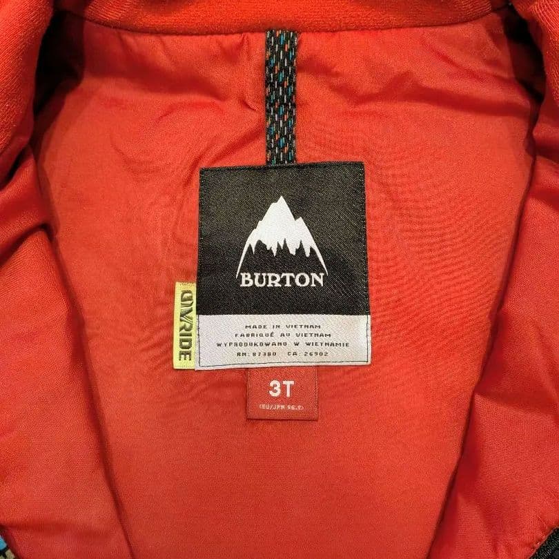 BURTON スノーボードウェア 3T（91cm〜99cm）　撥水クリーニング済