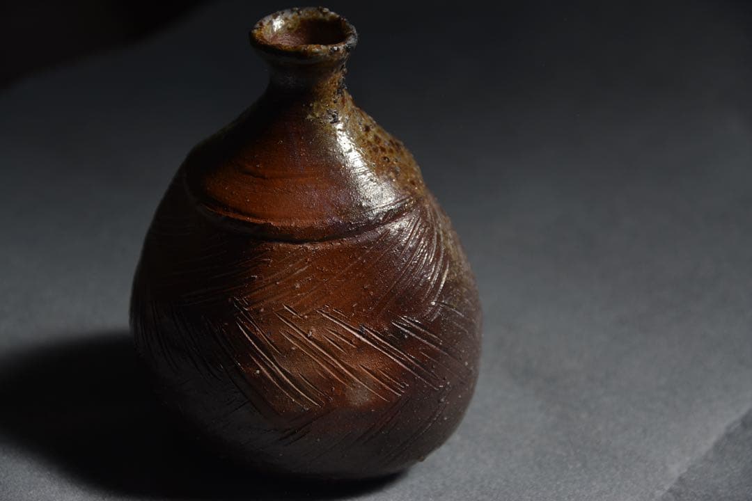 【金重晃介】備前扁壺徳利