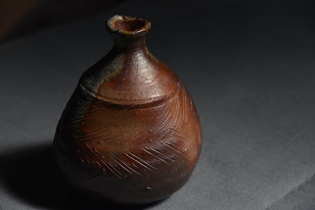 【金重晃介】備前扁壺徳利