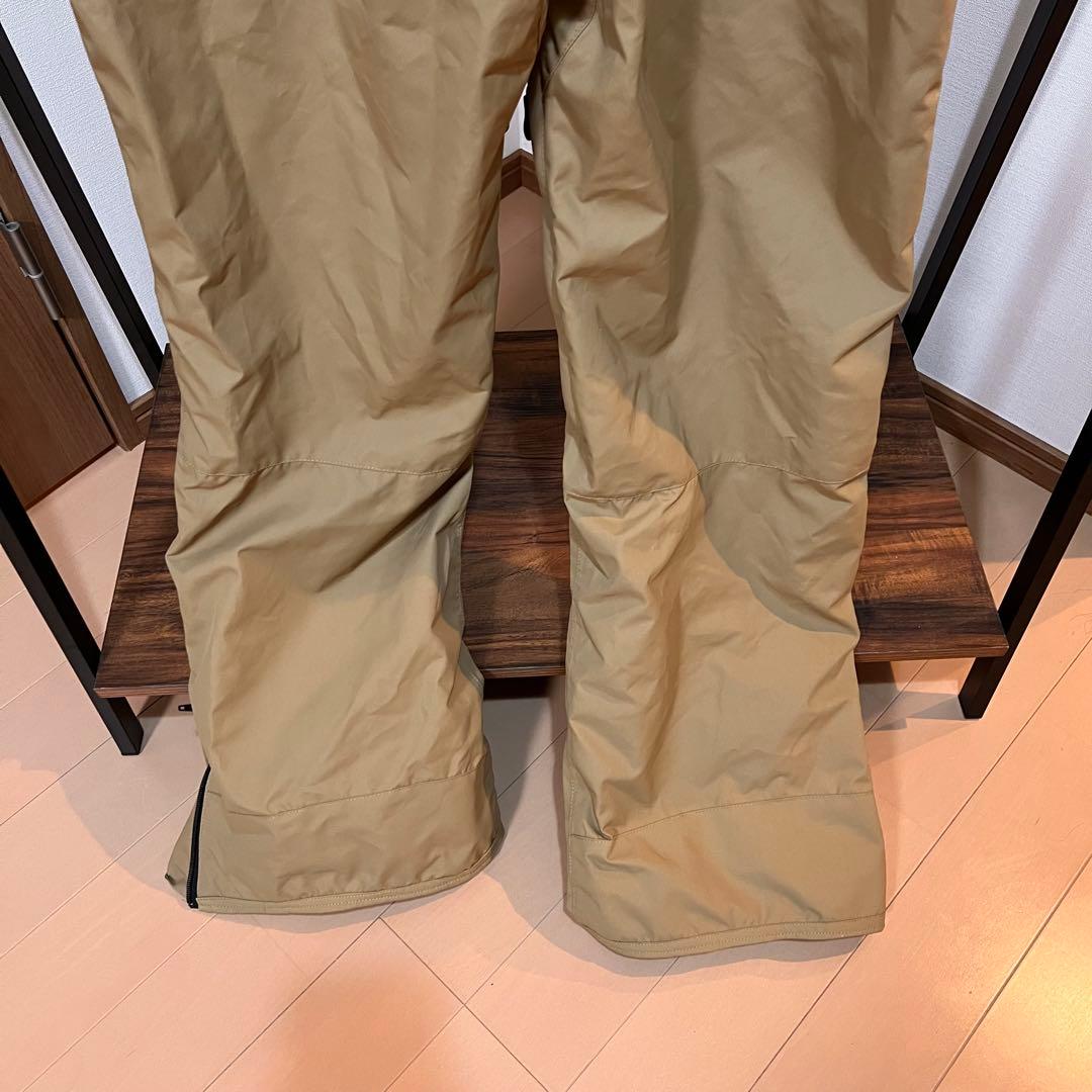 ベージュ サスペンダー付きスノーボードオーバーオール