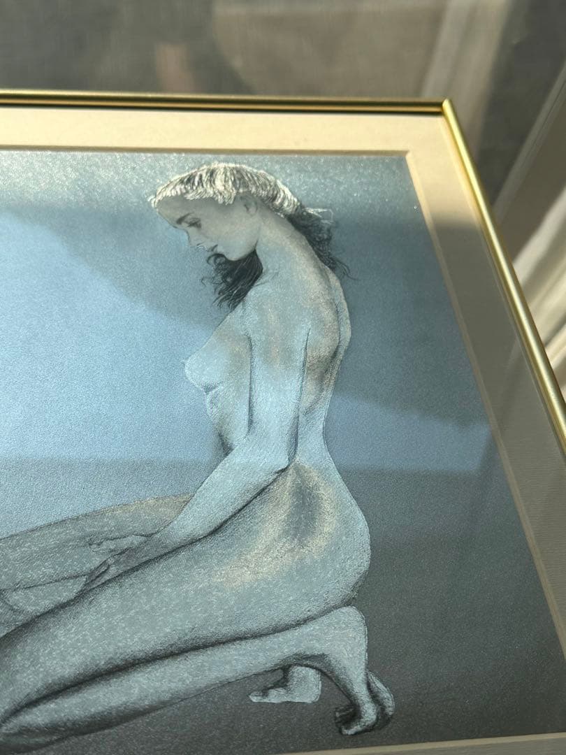 絵画　インテリア　光沢　女性　ラフ　裸婦画