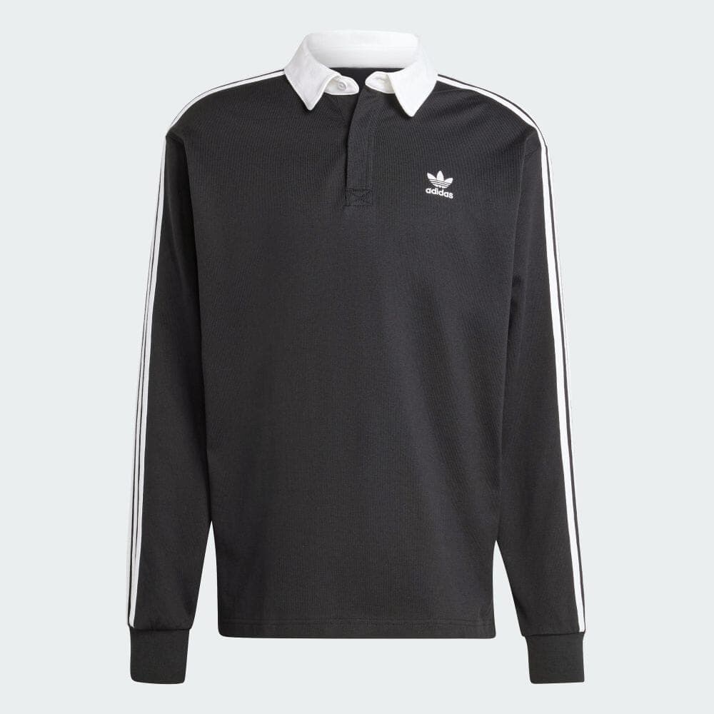adidas RUGBY POLO LS ブラック 3XL IZ4806