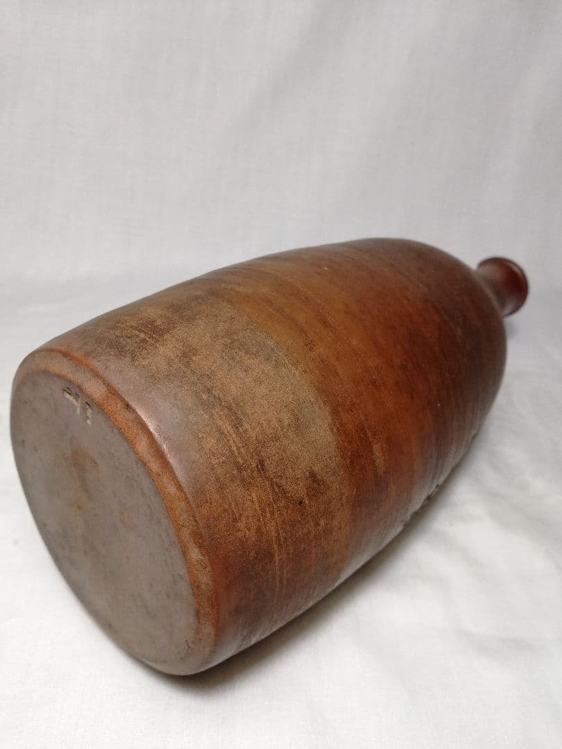 江戸末期 古備前 自詠句彫徳利 森甚治郎 備前焼 酒器 花瓶 とっくり 花器