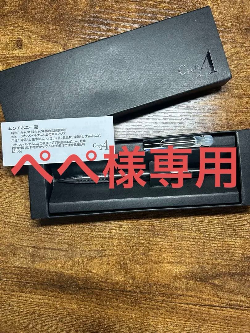 CraftA ムンエボニー杢 rotring600 アイアンブルー