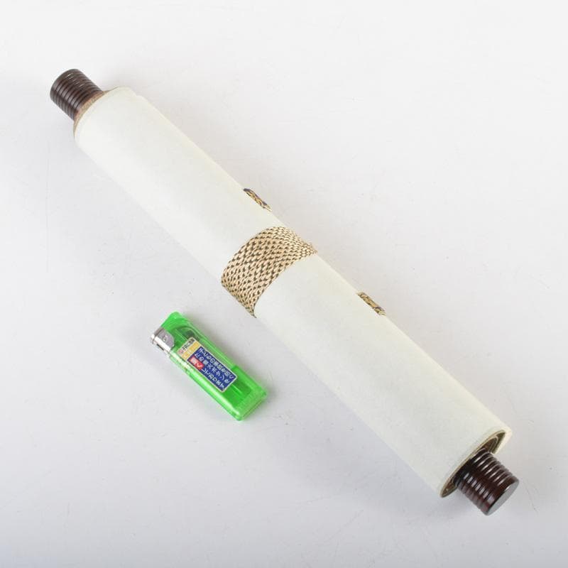 掛軸　紫野　大徳寺高桐院　松長剛山筆　一行書　時々勤払拭　桐箱付　C　6316A